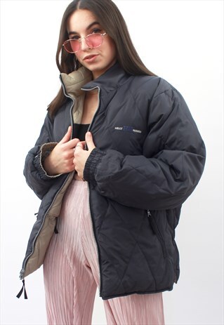 90'S RARE RETRO REVERSIBLE OVERSIZED PUFFER JACKET