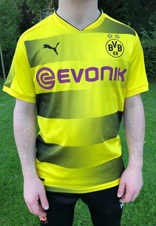BORUSSIA DORTMUND 2017/2018 HOME FOOTBALL SHIRT