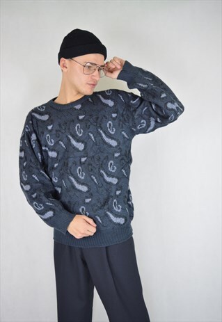 VINTAGE GREY GRAPHIC 80'S SWEATSHIRT