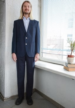 Vintage Navy Suit Jacket