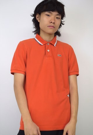 VINTAGE 90S NAPAPIJRI ORANGE POLO SHIRT