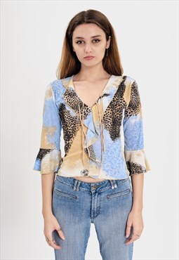 Y2K Multi Print Top