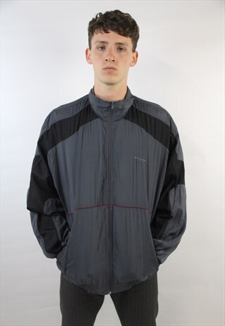 VINTAGE 90'S GREY SHELL SPORTS JACKET