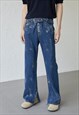 Men's Design zipper slit denim trousers SS2022 VOL.5