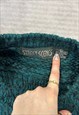 VINTAGE KNITTED JUMPER EMBROIDERED EAGLE PATTERNED SWEATER