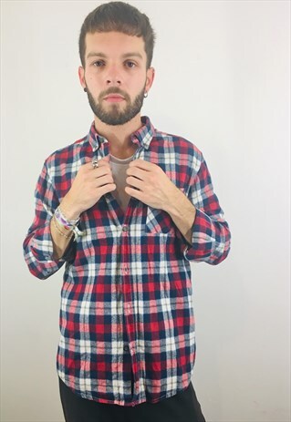 VINTAGE CHECK FLANNEL SHIRT