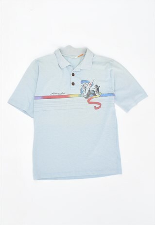 VINTAGE 90'S POLO SHIRT BLUE