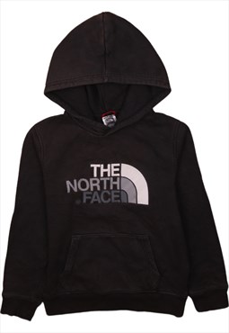 Vintage 90's The North Face Hoodie Spellout Pullover Black