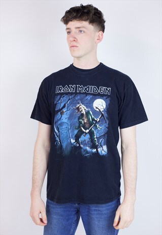 VINTAGE IRON MAIDEN PRINTED BAND T-SHIRT