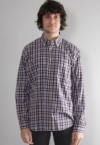 VINTAGE BARBOUR CHECK SHIRT XL