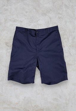 Vintage Dickies Shorts Blue Workwear Chino W36