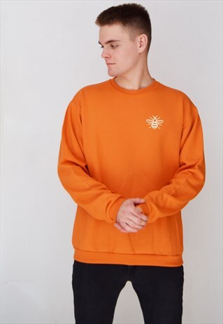 ORANGE BEE (WHITE) SWEATSHIRT