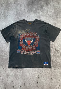 Vintage Chicago Bulls Nutmeg 1991 1992 Championship Tee