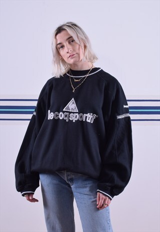 BLACK LE COQ SPORTIF SWEATSHIRT