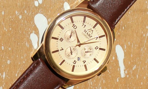 Classic Gold Watch with Date 