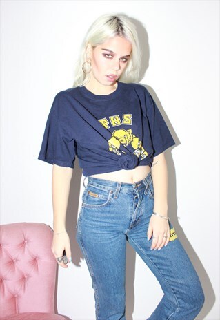 VINTAGE 90S NAVY WOLVERINES USA T-SHIRT