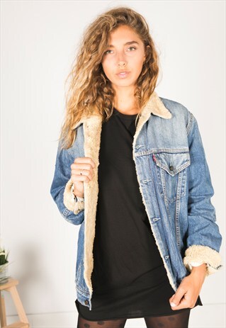VINTAGE 80S LEVIS WINTER SHEEPSKIN JACKET / R1200R048
