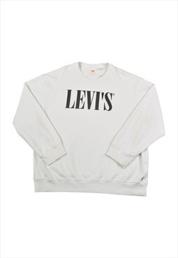 Vintage Levi's Sweatshirt White XL