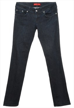 Indigo Hugo Boss Straight Fit Jeans - W34
