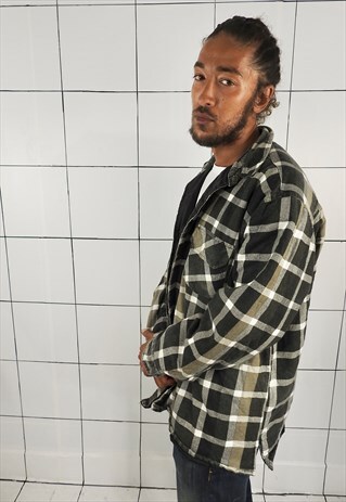 VINTAGE 90'S FLANNEL PADDED JACKET
