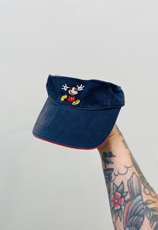 Vintage Disney World Embroidered Visor Hat Cap