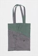 ARMY GREY PATCHWORK TOTE