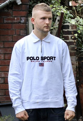 VINTAGE RALPH LAUREN POLO SPORT SPELL OUT SWEATSHIRT MEDIUM