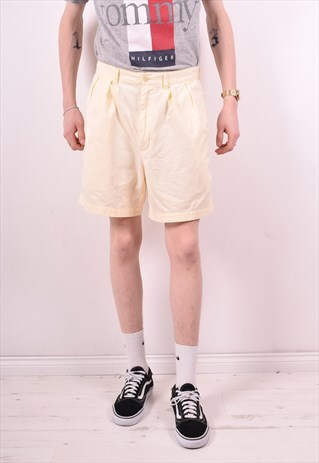 POLO RALPH LAUREN MENS VINTAGE SHORTS W32 BEIGE 90S