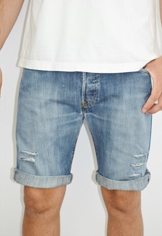 VINTAGE DISTRESSED LEVI'S 501 DENIM SHORTS