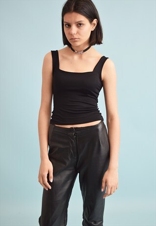 90'S RETRO MINIMALIST GRUNGE LYCRA TEEN TOP