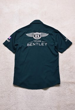 Women's Vintage Bentley Green Embroidered Shirt