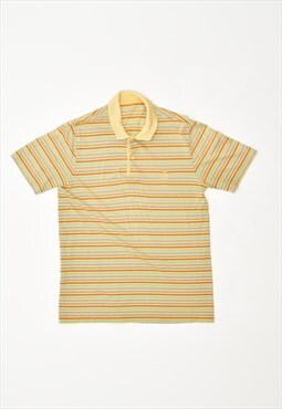 Vintage Sergio Tacchini Polo Shirt Stripes Yellow