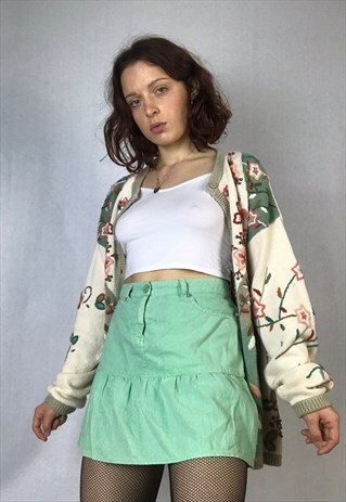 90S/00S/Y2K GREEN SKIRT
