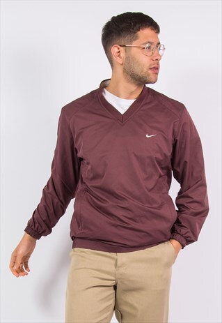 NIKE V-NECK WINDBREAKER SWEATSHIRT TRAINING TOP