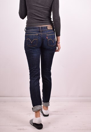 LEVI'S 473 WOMENS VINTAGE JEANS W29 L34 BLUE 90S