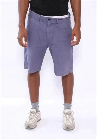 VINTAGE STONE ISLAND LOGO SHORTS BLUE PURPLE