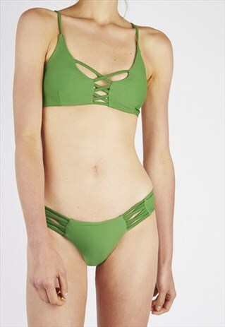 NEVA GREEN CROSS BIKINI SET