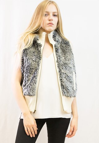 FAUX FUR WAISTCOAT GILET