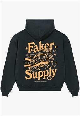 Faker GlobeTrotter Hoodie in Black
