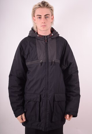 NIKE MENS VINTAGE PADDED JACKET XL BLACK 90S