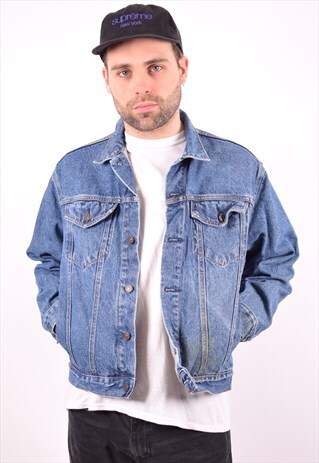 LEVI'S MENS VINTAGE DENIM JACKET XL BLUE 90'S