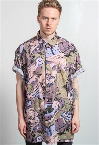 VINTAGE OVERSIZED ABSTRACT SHIRT