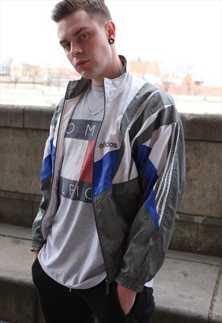 VINTAGE 80'S ADIDAS ORIGINALS CRASH COOL SPORTS JACKET