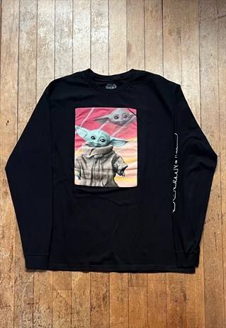 STAR WARS BLACK PRINT LONG SLEEVED T - SHIRT