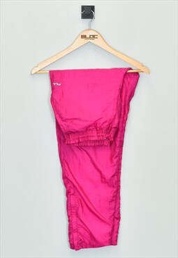 Vintage Fila Shell Suit Bottoms Pink Medium