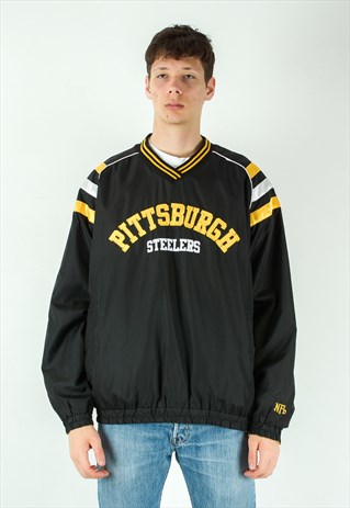 NFL PITTSBURGH STEELERS MEN XL REVERSIBLE JACKET WINDBREAKER