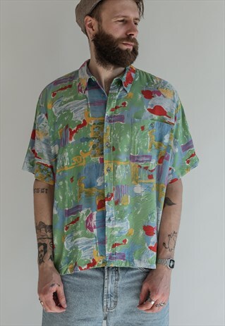 VINTAGE 80S FUNKY MULTICOLOR SHIRT