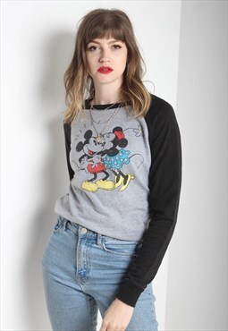 Vintage Disney Mickey T-Shirt Grey
