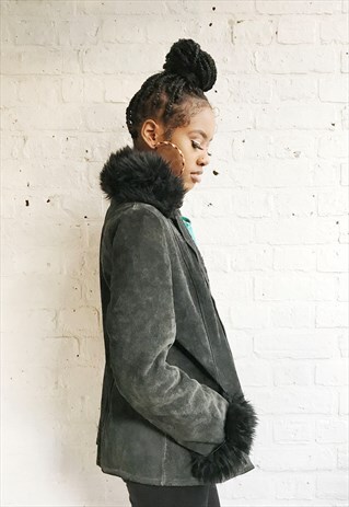 SHEARLING JACKET/COAT WITH FLEECE LINING (LADIES)