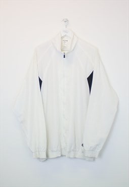 Vintage Adidas track jacket in white. Best fits XXL